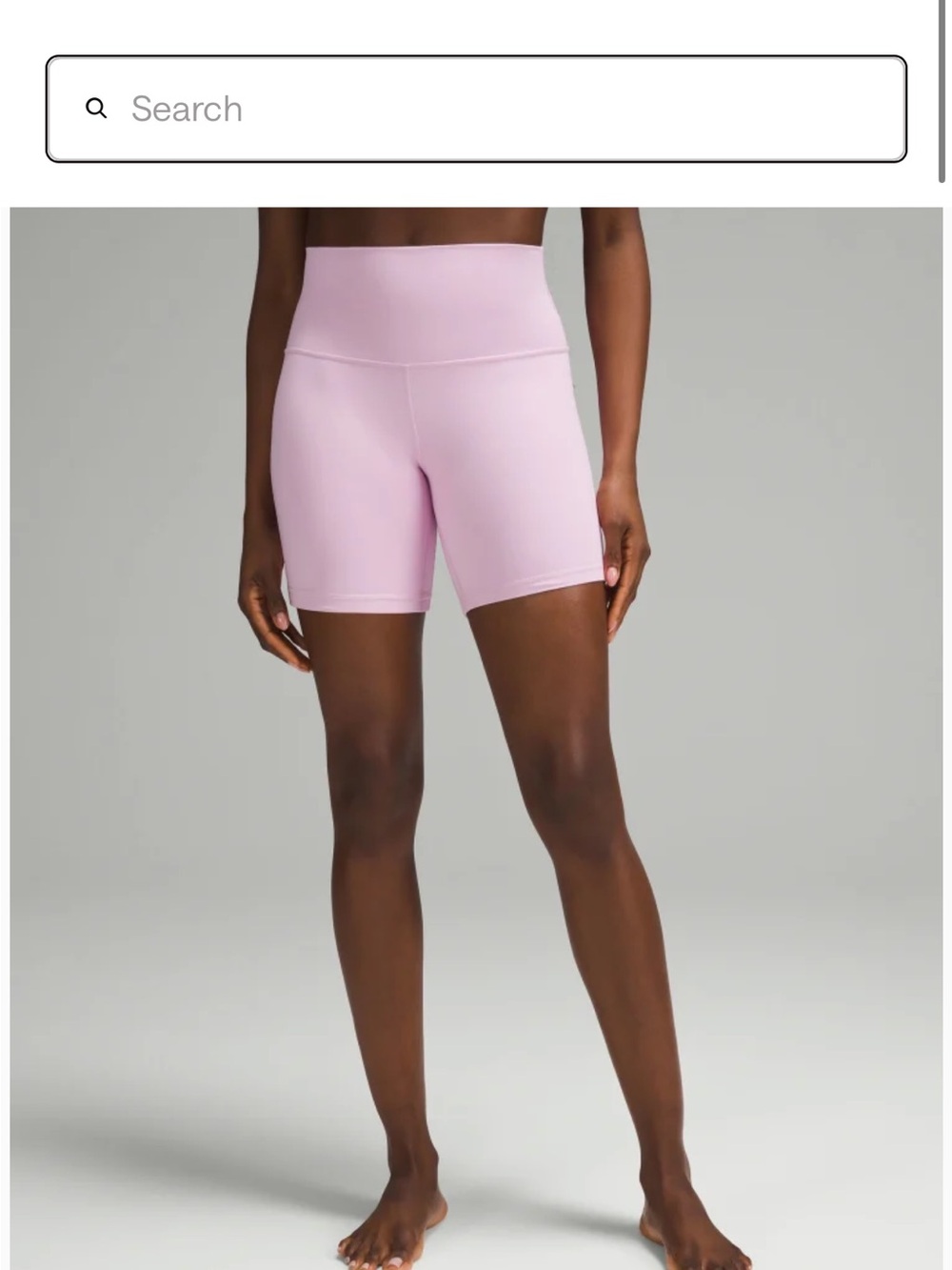 Lululemon align high rise short 6 inch vitapink